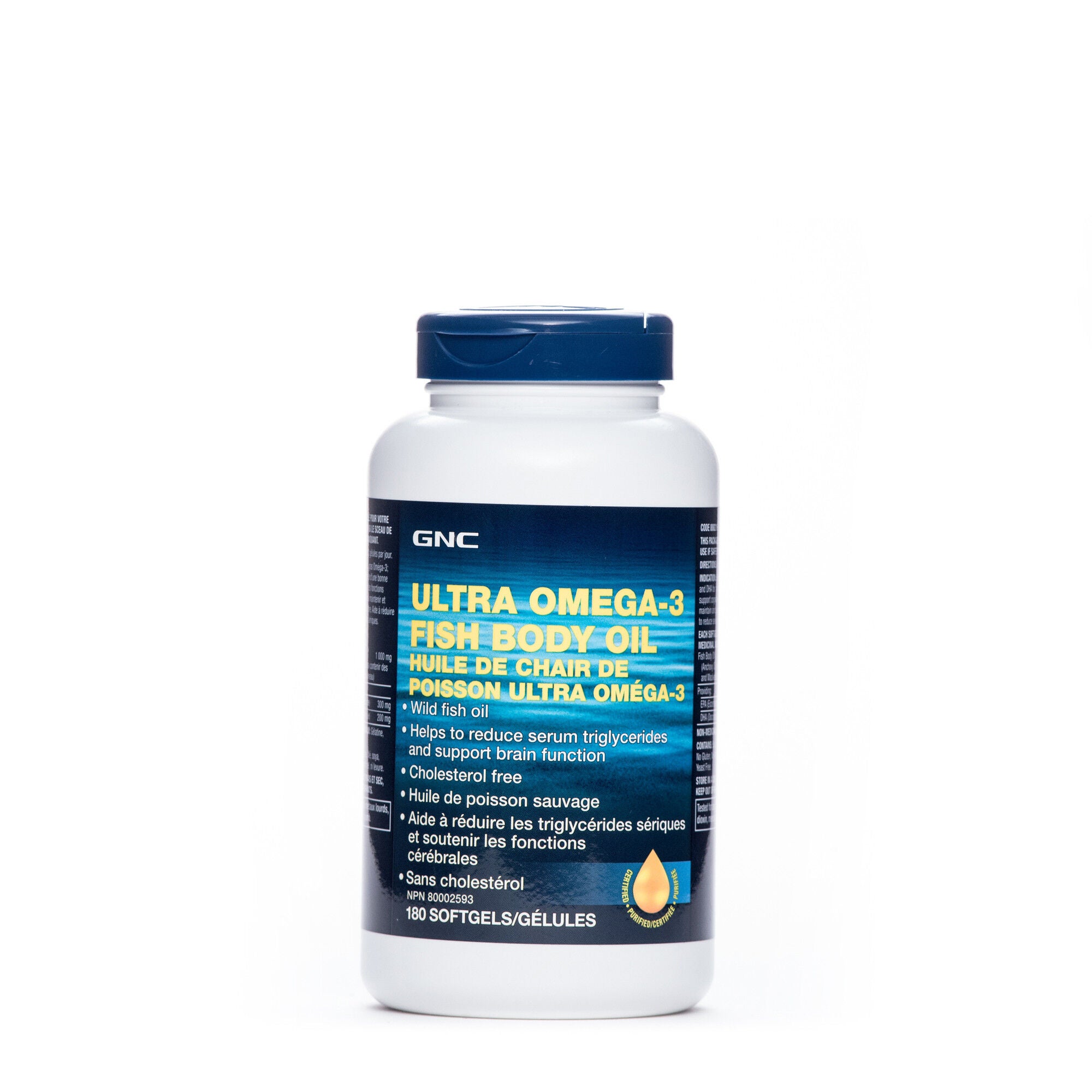 HUILE DE CORPS DE POISSON ULTRA OM&Eacute;GA-3  | GNC